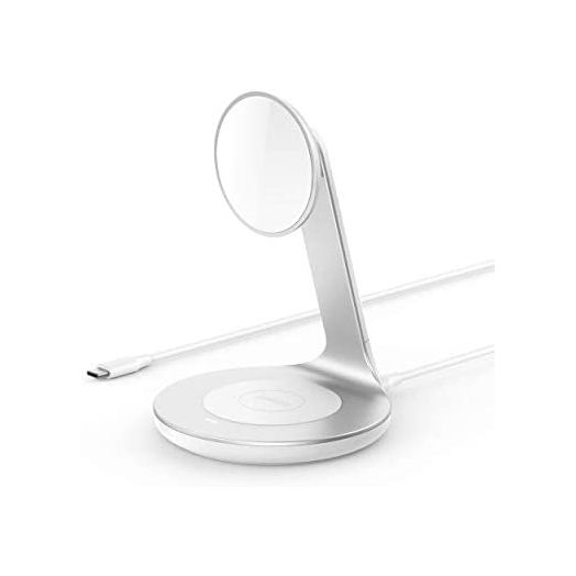 Anker Wireless Charger, PowerWave Magnetic 2-in-1 Stand with 4 ft USB-C Cable, Wireless Charging Station Only for iPhone 13/13 Pro / 13 Pro Max / 13 Mini/iPhone 12 / AirPods Pro (No AC Adapter)