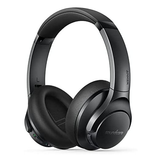 Soundcore by Anker Life Q20+ Active Noise Cancelling Headphones, 40H Playtime, Hi-Res Audio, Soundcore App, Connect to 2 Devices, Memory Foam Earcups, Bluetooth Headphones for Travel, Home Office