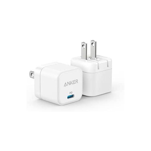 USB C Charger, Anker 2-Pack 20W Fast Charger with Foldable Plug, PowerPort III 20W Cube Charger for iPhone 13/13 Mini/13 Pro/13 Pro Max/12, Galaxy, Pixel 4/3, iPad/iPad Mini, and More