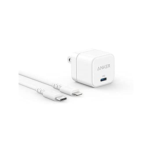 USB C Charger, Anker 20W Fast Charger with Foldable Plug, PowerPort III 20W Cube Charger with USB-C to Lightning Cable for iPhone 13/13 Mini/13 Pro/13 Pro Max/12, Galaxy, iPad/iPad Mini and More