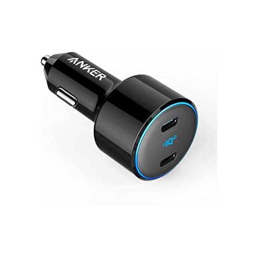 Anker USB C Car Charger, 50W 2-Port PIQ 3.0 Fast Charger Adapter, PowerDrive+ III Duo with Power Delivery for iPhone 13/13 Mini/13 Pro/13 Pro Max/12, Galaxy S10/S9, Note 9, iPad Pro and More