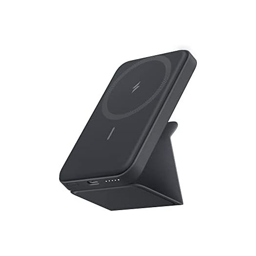 Anker 622 Magnetic Battery (MagGo), 5000mAh Foldable Magnetic Wireless Portable Charger and USB-C for iPhone 13/12 Series (Interstellar Gray)
