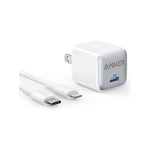 Anker USB-C Charger 20W with 3ft USB-C to Lightning Cable, 511 Charger (Nano Pro), PD Durable Compact Fast Charger, Anker Nano Pro for iPhone 13/13 Mini/13 Pro/13 Pro Max/12, Galaxy, iPad/iPad Mini