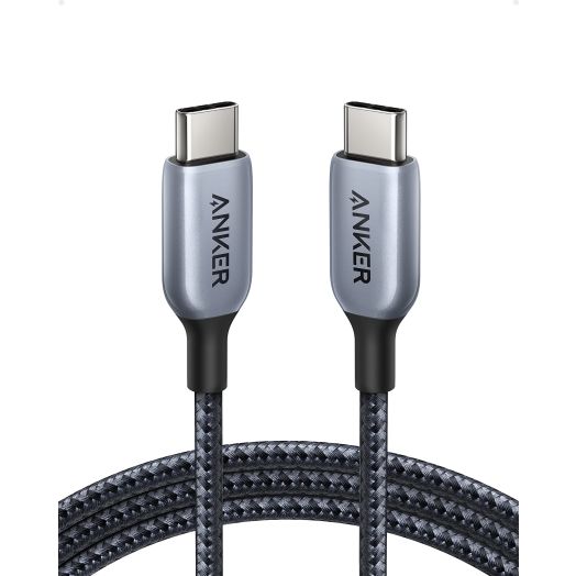 Anker 765 USB C to USB C Cable (140W 6ft Nylon), USB 2.0 Fast Charging Type C Cable for iPhone 15/15Pro/15Plus/ 15ProMax, MacBook Pro 2021, iPad Pro, iPad Air 4th, Samsung Galaxy S23+/S23 Ultra