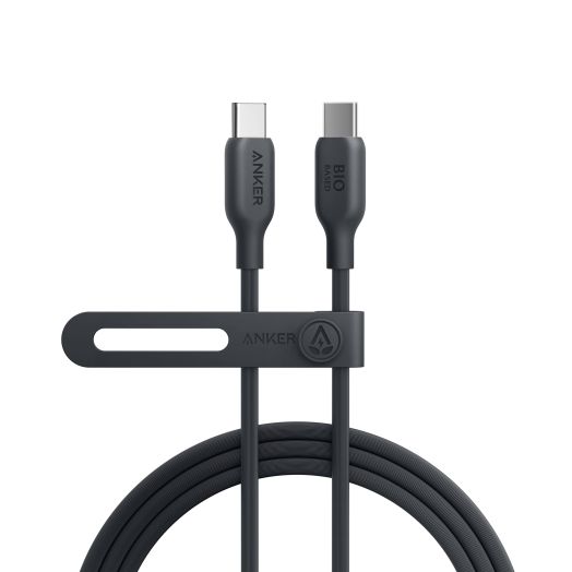 Anker 543 USB C to USB C Cable (140W 6ft), USB 2.0 Bio-Based Charging Cable for MacBook Pro 2020, iPad Pro 2020, iPad Air 4, Samsung Galaxy SamSung Galaxy S23+/S23 Ultra/S22 Ultra (Phantom Black)