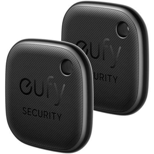 eufy Security by Anker SmartTrack Link (Black, 2-Pack), Android not Supported, Works with Apple Find My (iOS only), Key Finder, Bluetooth Tracker for Earbuds and Luggage, Phone Finder, Water Resistant