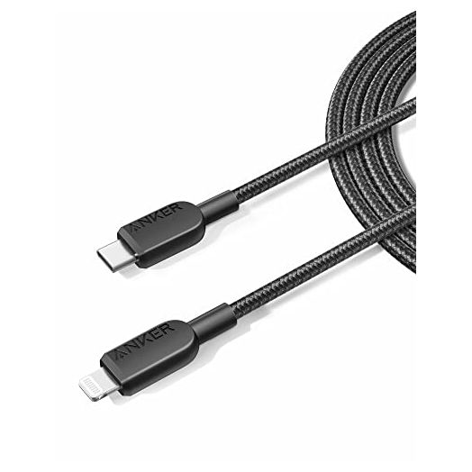 Anker iPhone Fast Charging Cable,2pack-6ft,310 USB-C to Lightning Braided Cable, MFi Certified, Cable for iPhone 14 Plus 14 14 Pro Max 13 13 Pro iPhone 12 (Black, Charger Not Included)