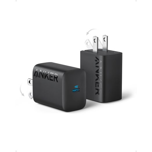 Anker 30W USB-C Charger, Anker 312 Charger with Compact & Foldable Design, 2-Pack 30W Fast Charger for iPhone 14/13/12 Series, Samsung S23, MacBook Air, Pixelbook, iPad Pro, & More Cable Not Included