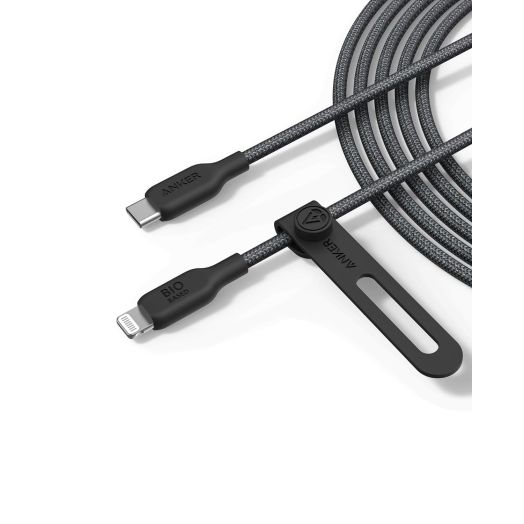 Anker USB-C to Lightning Cable, 541 Bio-braided Cable (Phantom Black, 10ft), MFi Certified, Fast Charging Cable for iPhone 14 Plus 14 14 Pro Max 13 13 Pro 12 11 X XS XR (Charger Not Included)