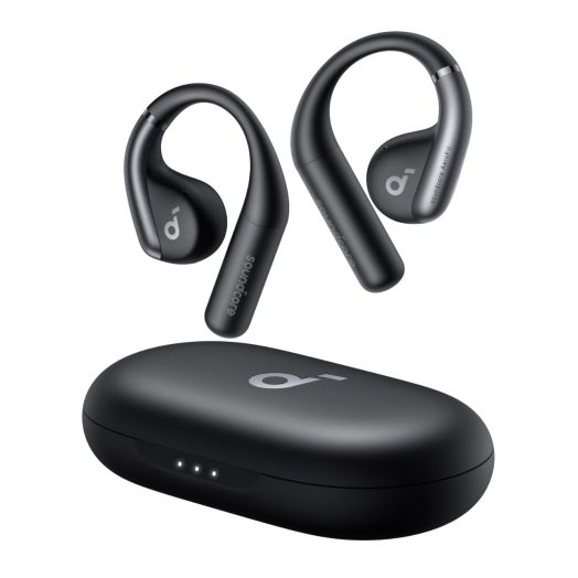 Soundcore by Anker, AeroFit Open-Ear Headphones, Ultra Comfort, Snug Fit, Ergonomic Ear Hook, Balanced Sound, IPX7 Waterproof, 42H Playtime, Bluetooth 5.3, App Control, Clear Calls, Wireless Earbuds