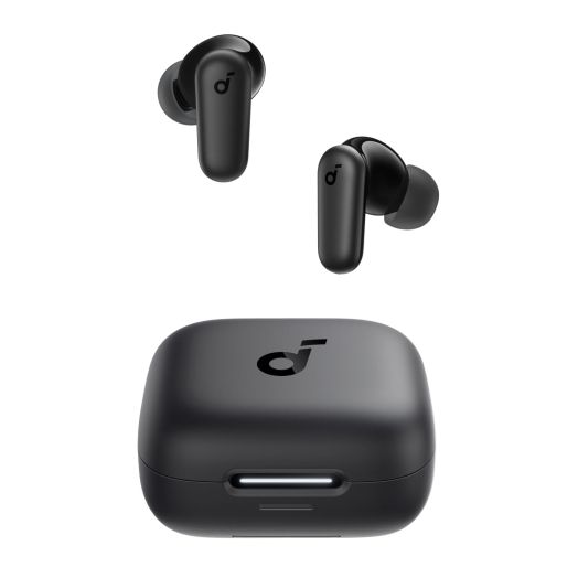 Soundcore P30i by Anker Noise Cancelling Earbuds, Strong and Smart Noise Cancelling, Powerful Bass, 45H Playtime, 2-in-1 Case and Phone Stand, IP54, Wireless Earbuds, Bluetooth 5.4 (Black)