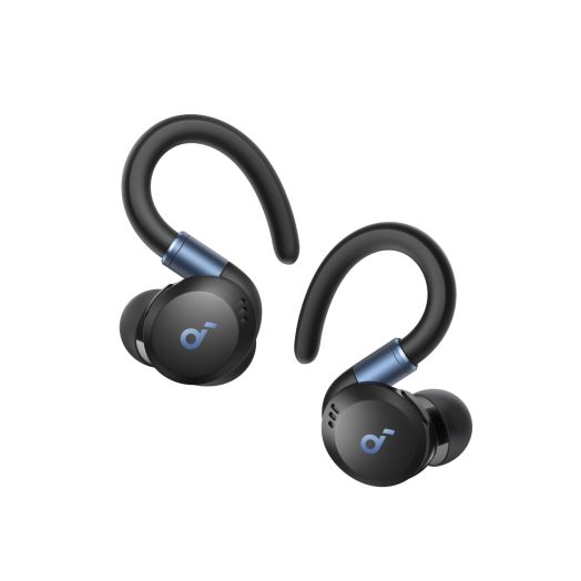Soundcore Sport X20 by Anker, True-Wireless Workout Earbuds, Rotatable and Extendable Ear Hooks, Noise Cancelling, Deep Bass, IP68 Waterproof, Sweatproof, Dustproof, 48H Play, Sport Earbuds for Gym