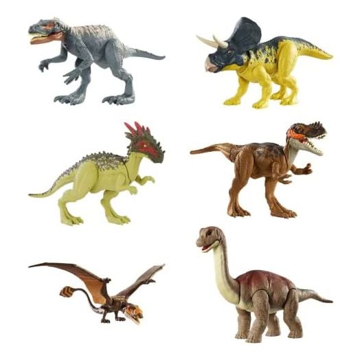 Jurassic World Wild Pack Brachiosaurus Camp Cretaceous Herbivore Dinosaur Action Figure Toy with Movable Joints, Realistic Sculpting & Attack Feature, Kids Ages 3 Years & Up