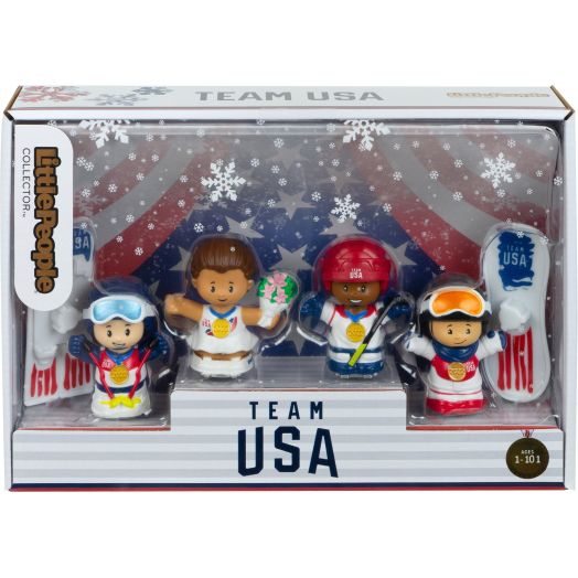 Little People Fisher-Price Collector Team USA Winter Sports Action Figure Set, 6 Pieces