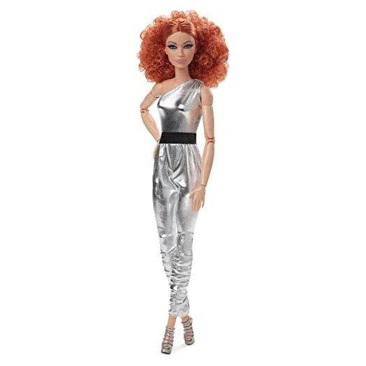 Barbie Signature Barbie Looks Doll (Red Curly Hair, Original Body Type), Fully Posable Fashion Doll, Gift for Collectors