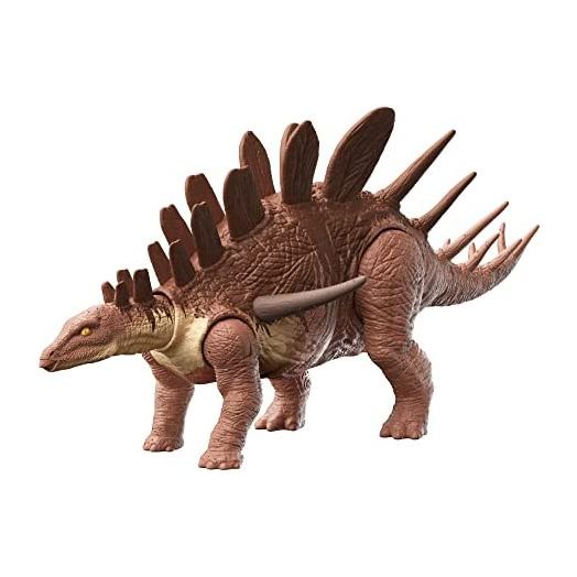 Jurassic World Roar Attack Kentrosaurus Dinosaur Action Figure Toys 4 Year Olds & Up, Multi