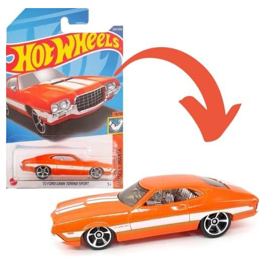Hot Wheels '72 Ford Gran Torino Sport, Muscle Mania 10/10