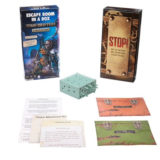 Mattel Escape Room in a Box: Time Drifters Kira’s Story Party Game for 13 Year Olds & Up