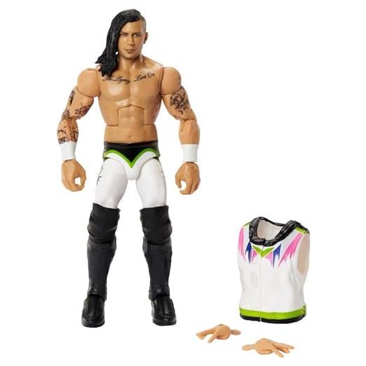 Mattel WWE Nash Carter Elite Collection Action Figure, 6-inch Posable Collectible Gift for WWE Fans Ages 8 Years Old & Up