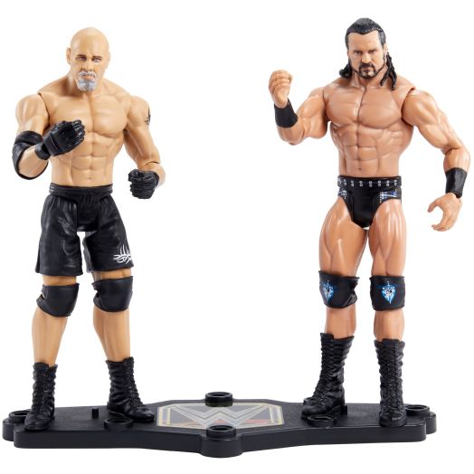 WWE Drew McIntyre vs Goldberg Championship Showdown 2-Pack 6-inch Action Figures Friday Night Smackdown Battle Pack for Ages 6 Years Old & Up