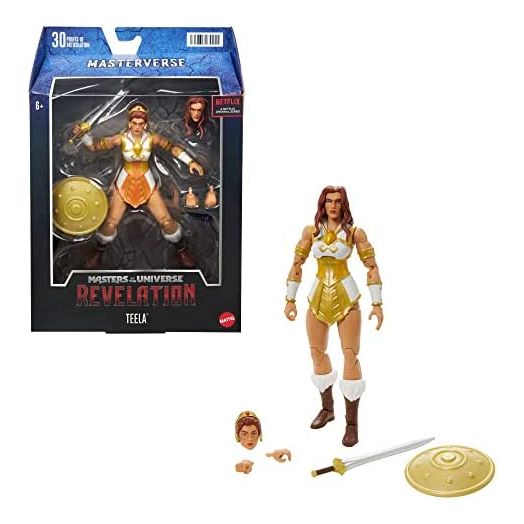 Masters of the Universe Masterverse Collection, Teela, 7-in Motu Battle Figures for Storytelling Play and Display, Gift for Kids Age 6 and Older and Adult Collectors