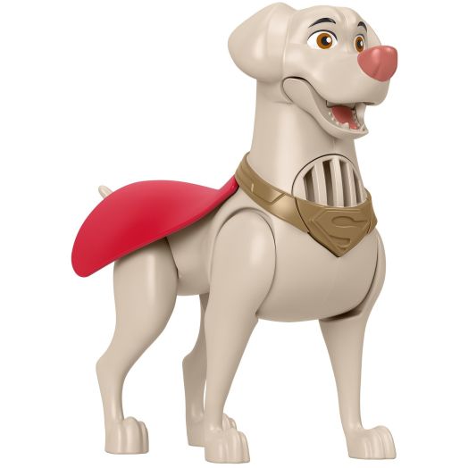 Fisher-Price DC League of Super-Pets Toy Talking Krypto Poseable Figure with Sounds and Phrases for Preschool Kids Ages 3+ Years