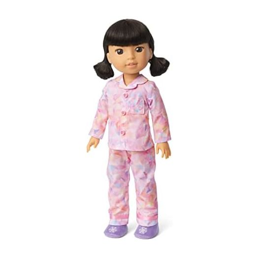 American Girl 14.5-inch Gwynn Doll Pajamas 2-Piece Outfit with Slippers, For Ages 4+