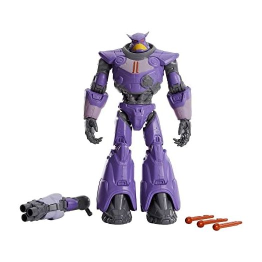 Disney Pixar Lightyear Zurg 10-in Tall Action Figure, 13 Posable Joints Authentic Detail, Movie Collector Toy, Kids Gift Ages 4 Years & Up