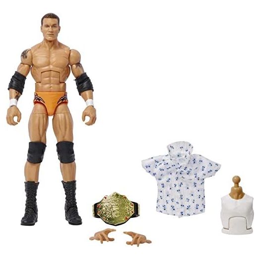 Mattel WWE Randy Orton SummerSlam Elite Collection Action Figure Dominik Mysterio Build-A-Figure Parts, Collectible Gift for Ages 8 Years Old & Up
