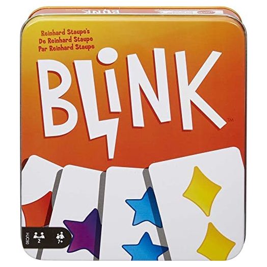 Mattel Games Blink Card Game in Collectable Storage Tin, Family & Adult Game Night Ages 7 Years & Older