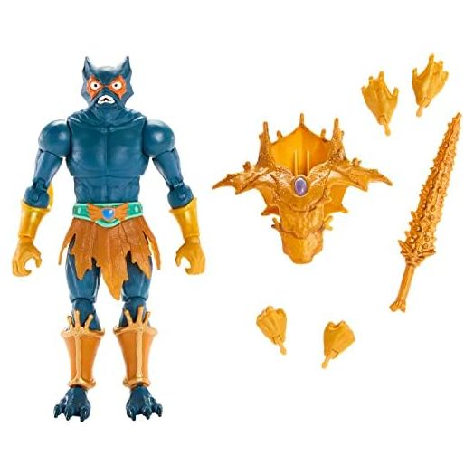 Masters of the Universe Masterverse Action Figure Mer-Man, Deluxe Collectible with Sword, Swappable Hands and Chest Armor, Motu Toy