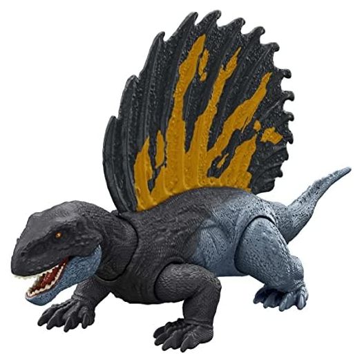 Mattel Jurassic World Strike Attack Edaphosaurus Dinosaur Action Figure Toy with Attack Feature & Movable Joints