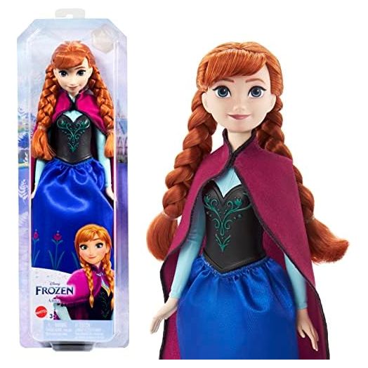 Mattel Disney Princess Dolls, Anna Posable Fashion Doll with Signature Clothing and Accessories, Mattel Disney's Frozen Movie Toys