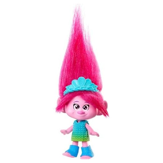 Mattel DreamWorks Trolls Band Together Queen Poppy Small Doll with Removable Outfit & Plush Hair, Toys Inspired by The Movie