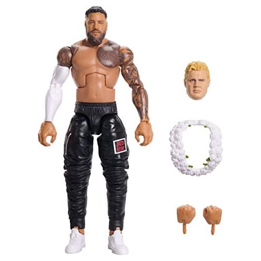 WWE Elite Action Figure SummerSlam Jey USO with Accessory and Mr. Perfect Build-A-Figure Parts