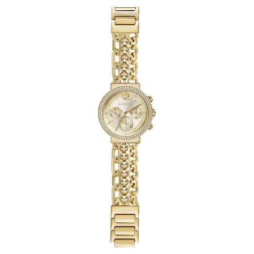 KENDALL + KYLIE Ladies Quartz Movement Gold Triple Rope Analog Watch