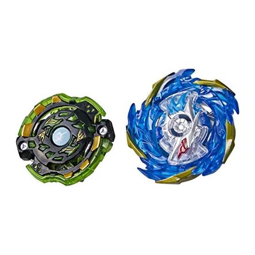 BEYBLADE Burst Surge Speedstorm Evo Helios Blazebringer and Jormuntor J6 Spinning Top Dual Pack, 2 Battling Game Top Toy