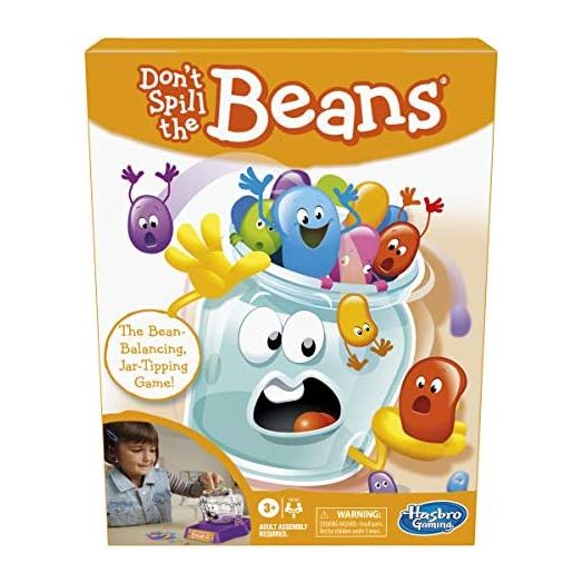 Hasbro Gaming Don't Spill The Beans, Easy and Fun Preschool Game, for 2 Players