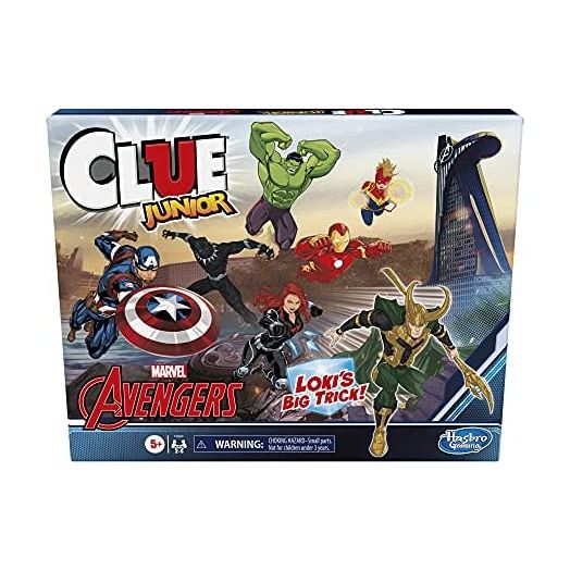 Hasbro Gaming Clue Junior: Marvel Avengers Edition Board Game, Loki's Big Trick