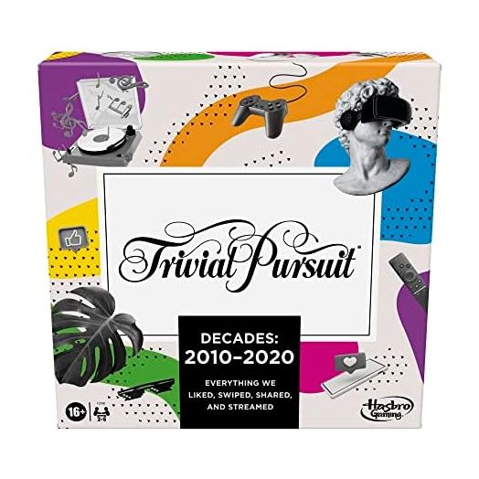 Hasbro Gaming Trivial Pursuit Decades 2010 to 2020 Board Game