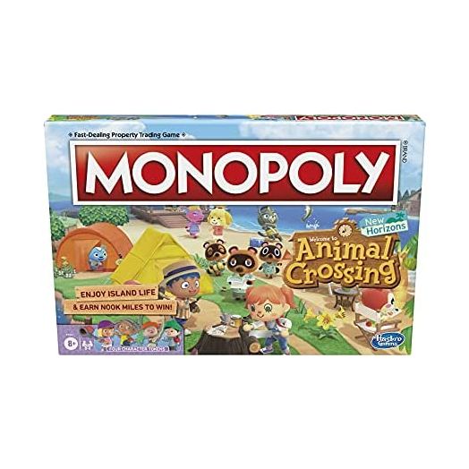 MONOPOLY Animal Crossing New Horizons Edition Board Game for Kids Ages 8 and Up, Fun Game to Play for 2-4 Players