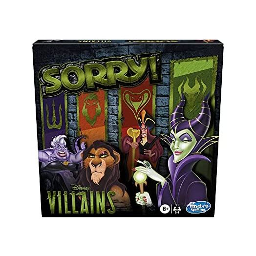Hasbro Gaming Sorry! Board Game: Disney Villains Edition Kids Game, Family Games for Ages 6 and Up (Amazon Exclusive) , Green