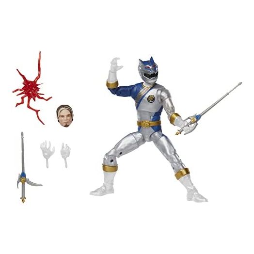Power Rangers Lightning Collection Wild Force Lunar Wolf Ranger 6-Inch Premium Collectible Action Figure Toy