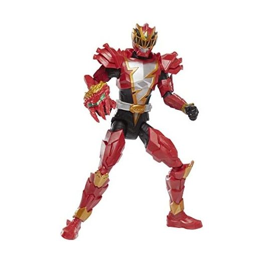 Power Rangers Dino Fury Dino Knight Red Ranger 6-Inch Action Figure Toy with Dino Fury Key and Dino-Themed Accessory for Kids Ages 4 and Up