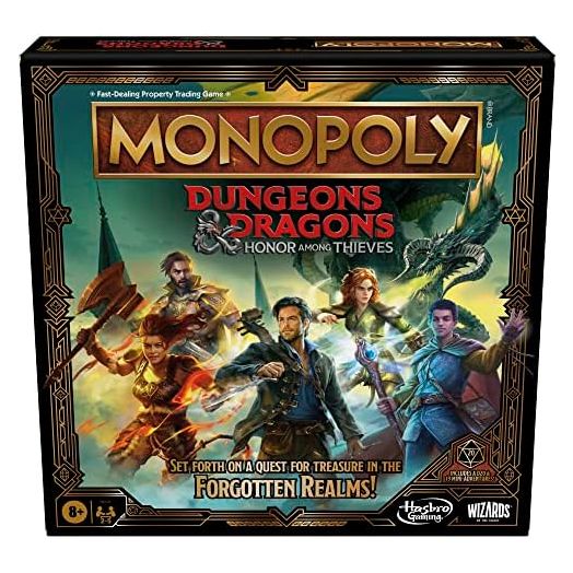 Monopoly Hasbro Gaming Dungeons & Dragons: Honor Among Thieves Game, 2-5 Players, Ages 8 and Up
