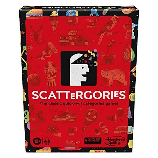 Hasbro Gaming Scattergories Classic Game, Party Game for Adults and Teens Ages 13 and up, Board Game for 2+ Players