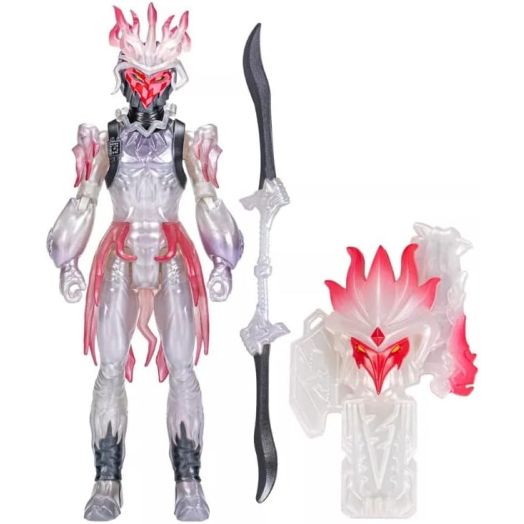 Power Rangers Dino Fury Void King 6-Inch Action Figure Toy Inspired by TV Show with Dino Fury Key and Weapon Accessories for Ages 4 and Up