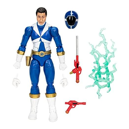 Power Rangers Lightning Collection Lightspeed Rescue Blue Ranger 6-Inch Premium Collectible Action Figure Toy with Accessories, Kids Ages 4 and Up