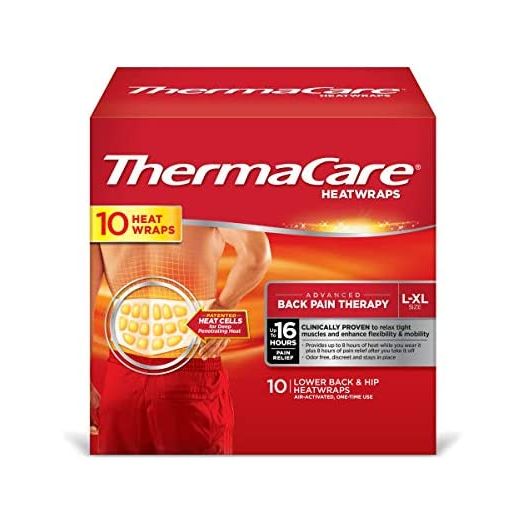 ThermaCare Advanced Neck & Back Pain Relief Therapy HeatWraps L/XL, 10 Count