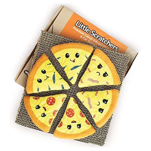 Pets Rule Catnip Toys & Thick Cardboard Cat Scratch Pad - Cute Funny Cat Toys with Cat Scratching Board - Cardboard Cat Scratcher, Cat Chew Toys, Kitten Toys